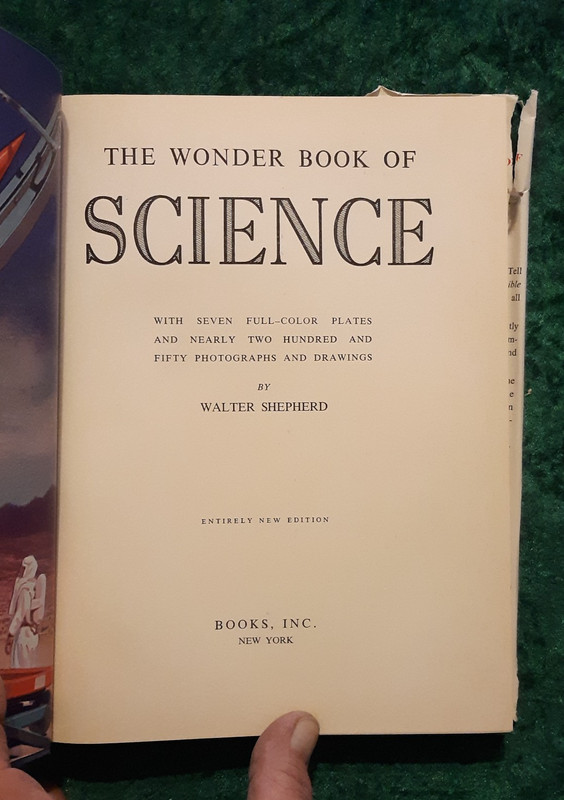 The Wonder Book Of Science - 1958 Books, Inc. HC w/DJ - G/VG gallery