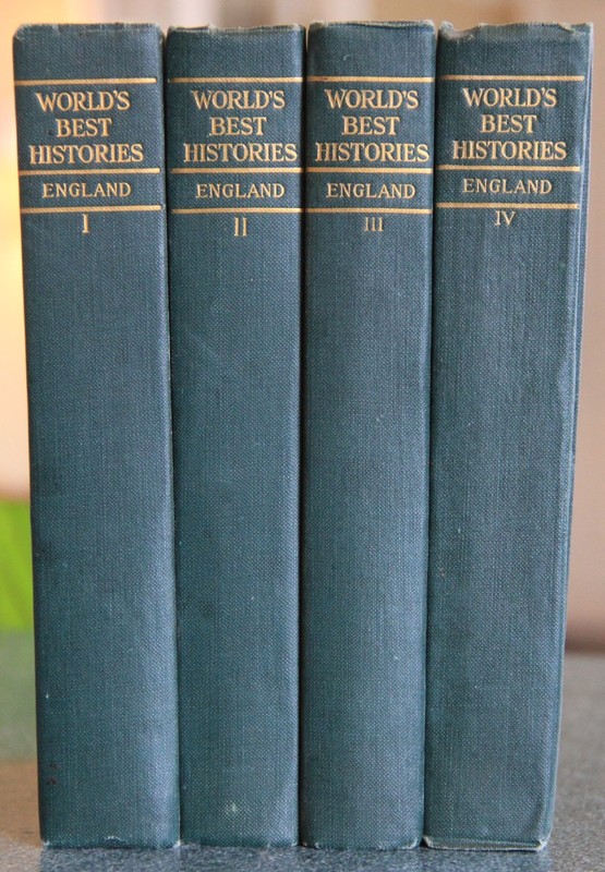 History of England, John R. Green, complete in 4 vols., World’s Best Histories