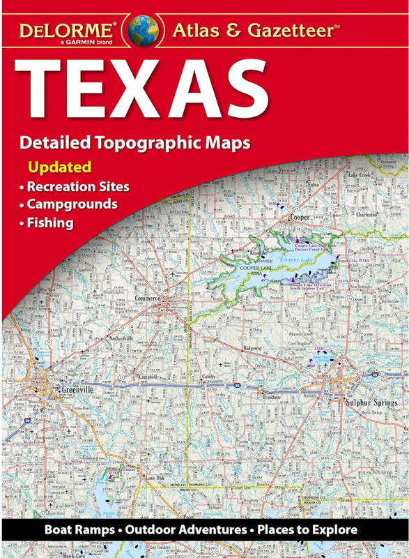 TEXAS Atlas & Gazetteer, by DeLorme – 2025, 10th Edition, DISCOUNTED!!