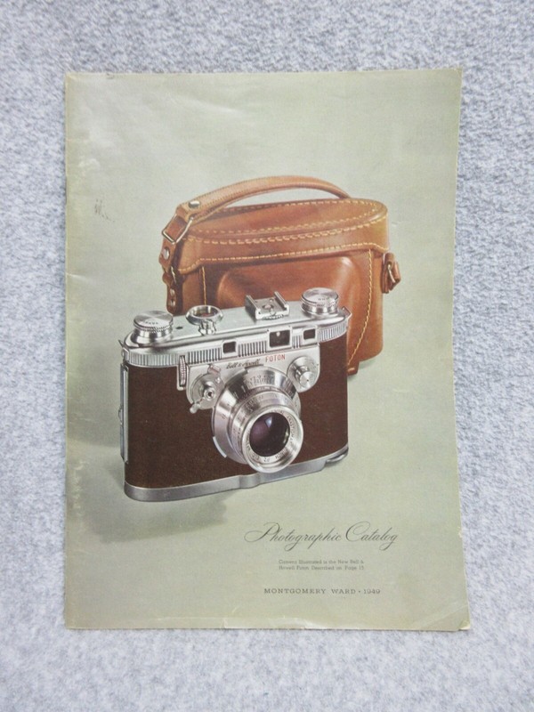1949 PHOTOGRAPHIC CATALOG Montgomery Wards 115 Pages of Photos Great condition