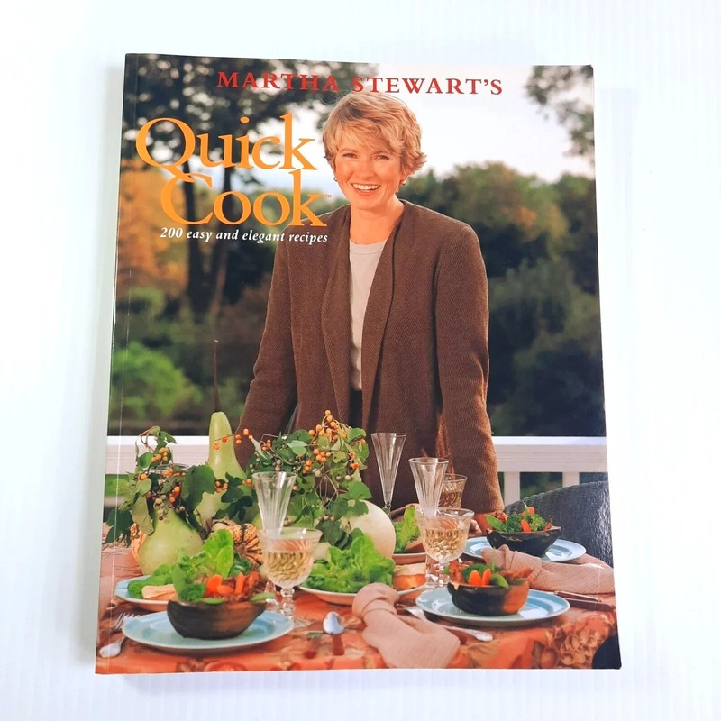 Martha Stewart’s Quick Cook 1983 1st Paperback Edition Cookbook Clarkson Potter