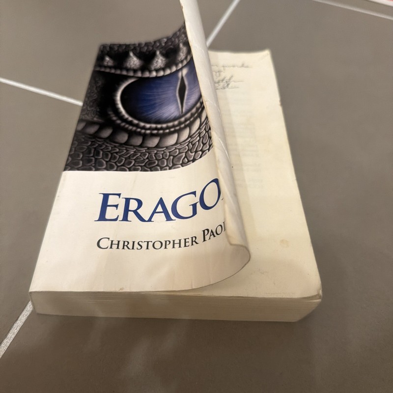 ERAGON ~ SIGNED by Christopher Paolini 2002 Trade PB SELF PUBLISHED Rare!!! gallery