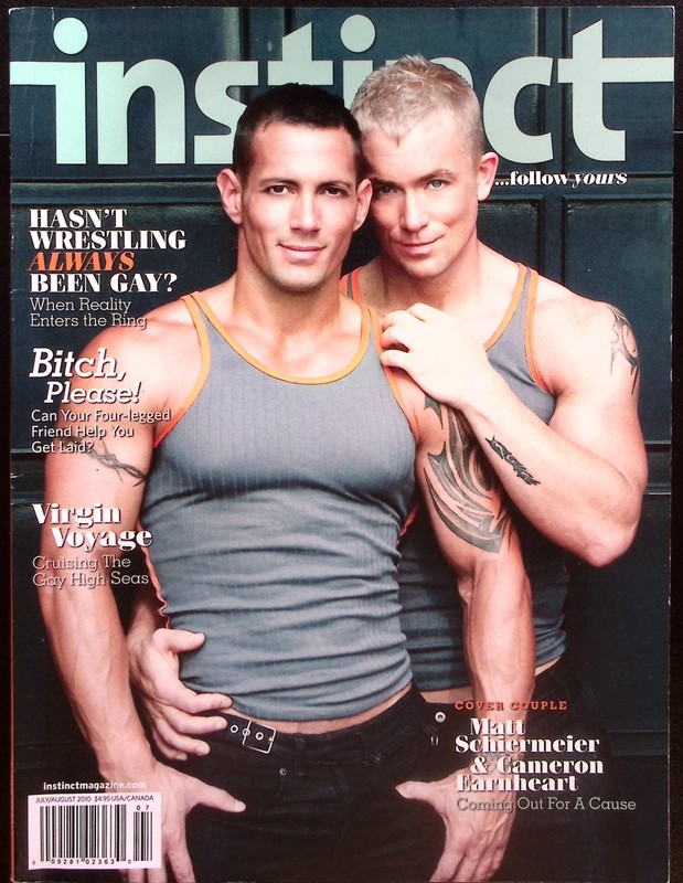 INSTINCT MAGAZINE JULY/AUGUST 2010 MATT SCHIERMEIER & CAMERON EARNHEART B2667