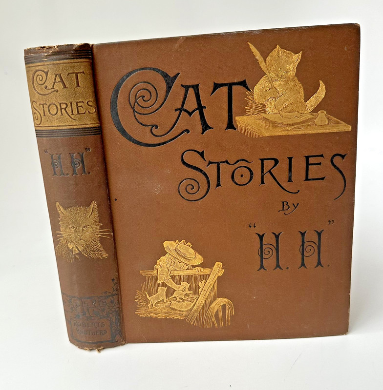 1886 CAT STORIES / H.H. Helen Hunt Jackson 1st Ed Thus Marion Reilly Illustr