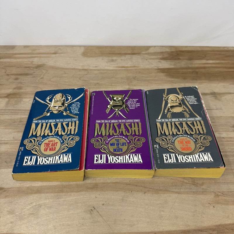 Lot of 3 Eiji Yoshikawa PBs – Musashi 2,3,5 in Series