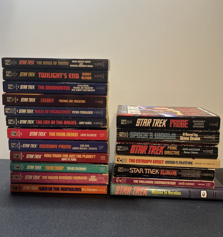 Vintage Star Trek Pocket Book Paperback Lot Of 19