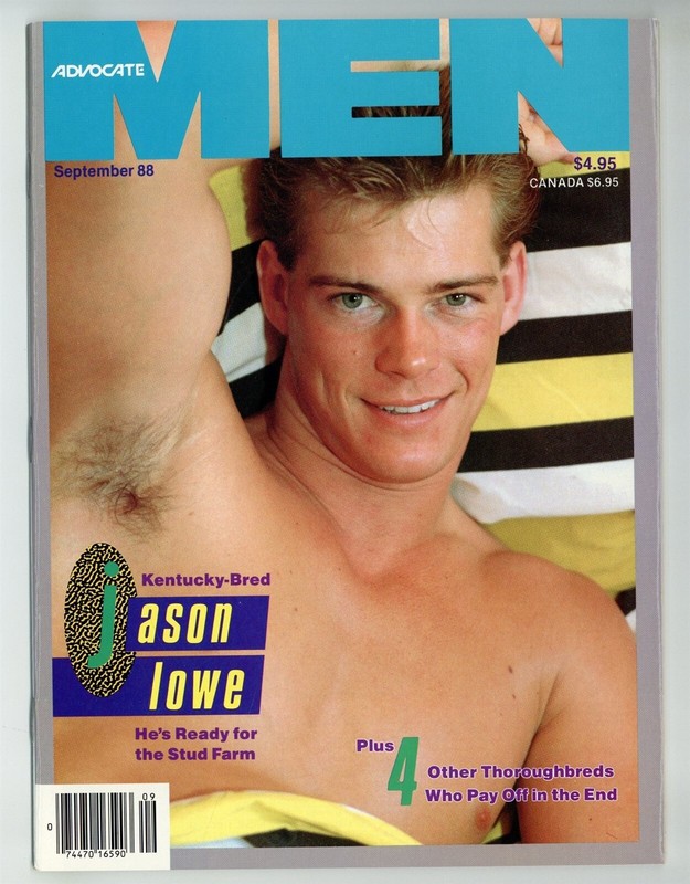 Advocate Men 1988 Jason Lowe, Rick Masters, Tom Cervantes 82p Gay Magazine 36460