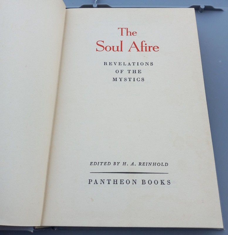 The Soul Afire - Hans Ansgar Reinhold HC Pantheon Books 1944 2nd Print HA gallery