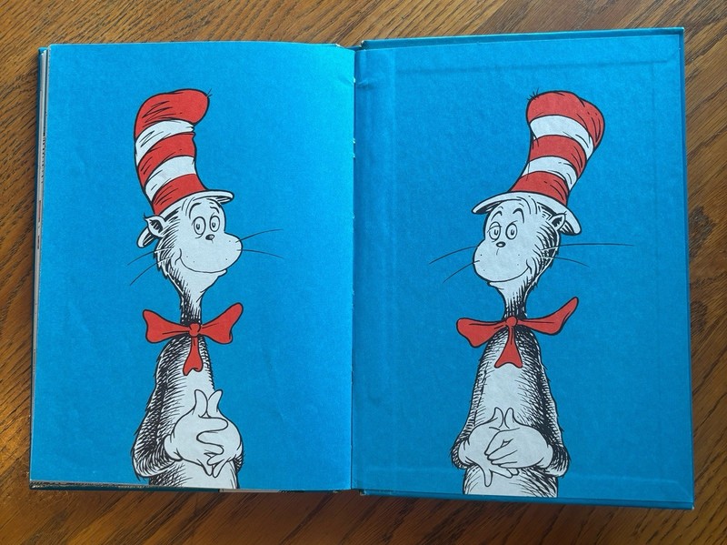 Vintage Dr. Seuss The Cat In The Hat Hardcover Beginner Books B-1 Clean gallery