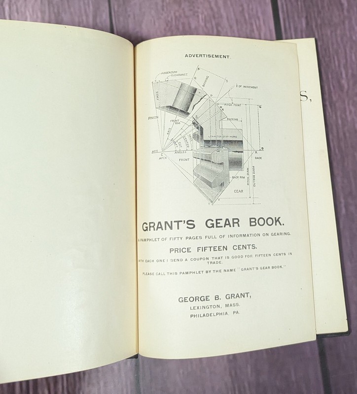 Cleveland Gear Works Trade Catalog – Grant’s Gear Book for 1893 – Machine Tool