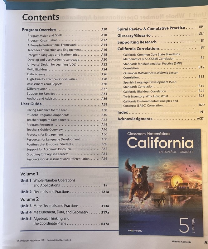 Curriculum Associates California, Grade 5, Guia Del Maestro En Español , Vol 1 gallery