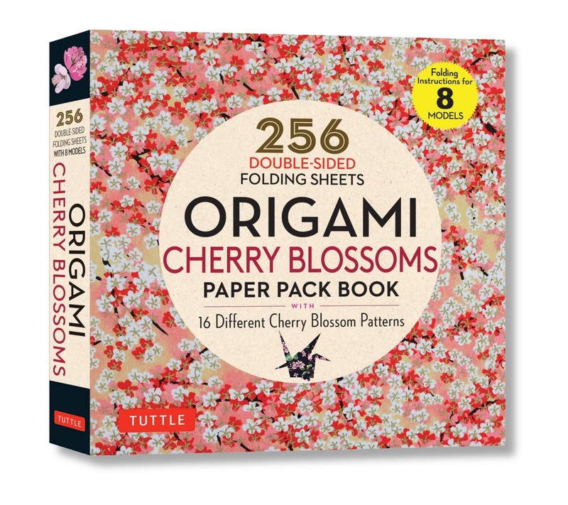 Origami Cherry Blossoms Paper Pack Book: 256 Double-Sided Folding Sheets with 16