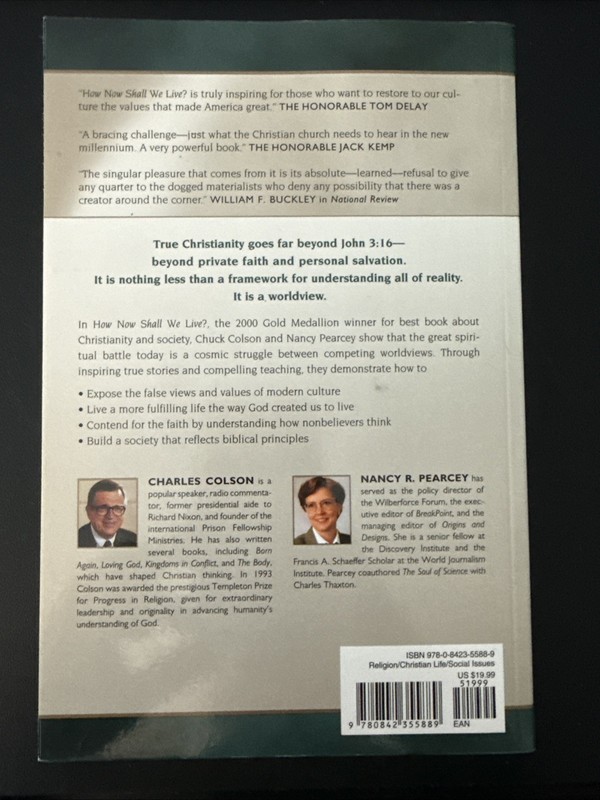 How Now Shall We Live? by Charles Colson and Nancy Pearcey (2004, Perfect) gallery