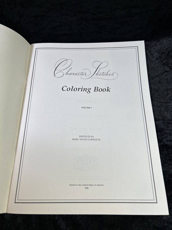 Character Sketches Coloring Book Vol I - 1st Edition p/b clean - Institute in Ba gallery
