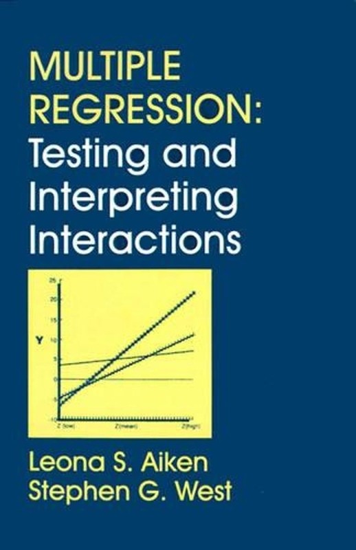 Multiple Regression: Testing and Interpreting Interactions by Leona S. Aiken (En