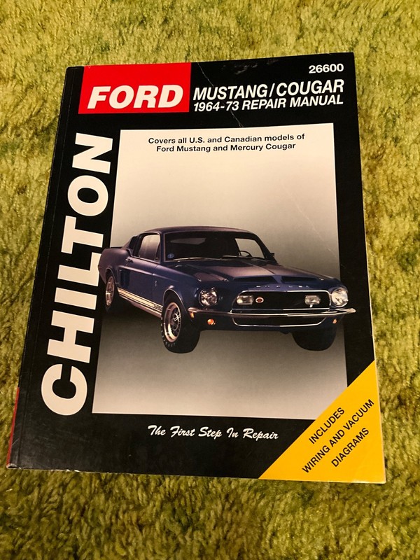 1964-73 FORD MUSTANG/COUGAR Chilton Total Car Care Series Manual