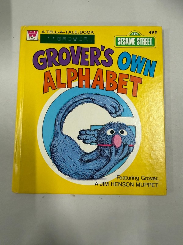 Grover’s Own Alphabet Sesame Street Whitman Tell-A-Tale Book 1978 Illustrated