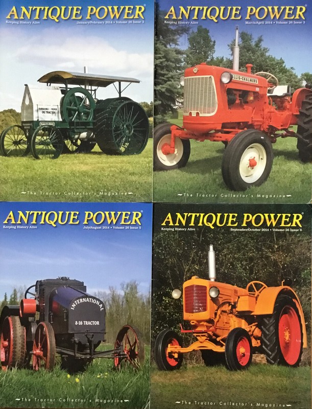 Lot of 4 Antique Power Tractor Magazines 2014 International MASSEY-HARRIS Ford