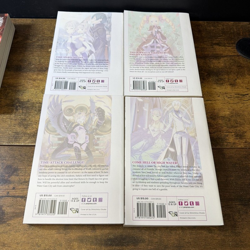Lot of 14 Re:Zero Starting Life in Another World Books 1, 6-7, 10-15, 17-20 EX 5 gallery