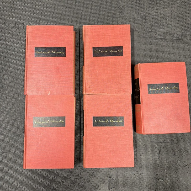 Winston Churchill Second World War Lot x5 Hardcovers Finest Hour gallery