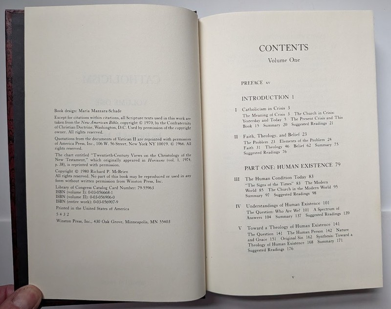 Catholicism by Richard P. McBrien - 1980 Two-Volume Boxed Set - Winston Press gallery