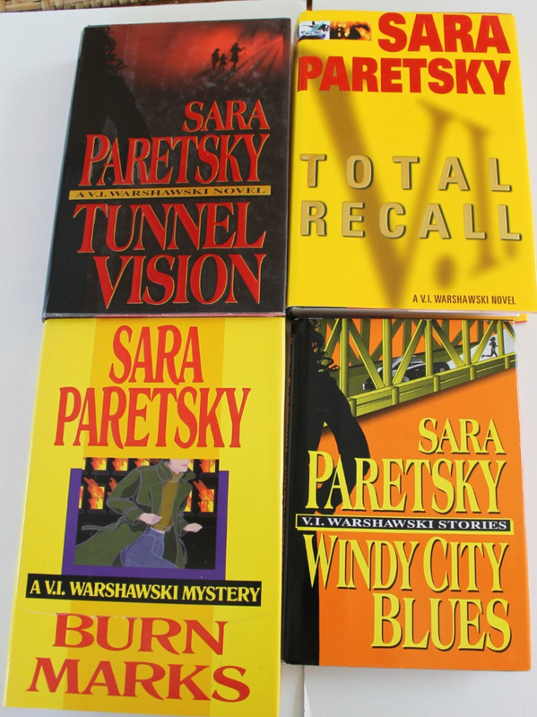 Lot of 4 Sara Paretsky: V. I. Warshawski Crime Novels