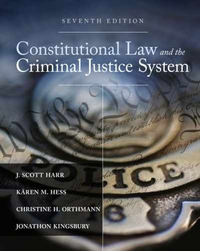 Constitutional Law and the Criminal – Hardcover, by Harr J.; Hess – Very Good