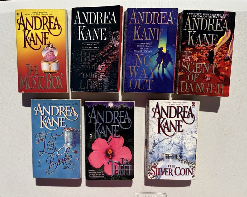 Andrea Kane Lot of 7 Historical Romance Thriller Music Box/Last Duke/No Way Out+