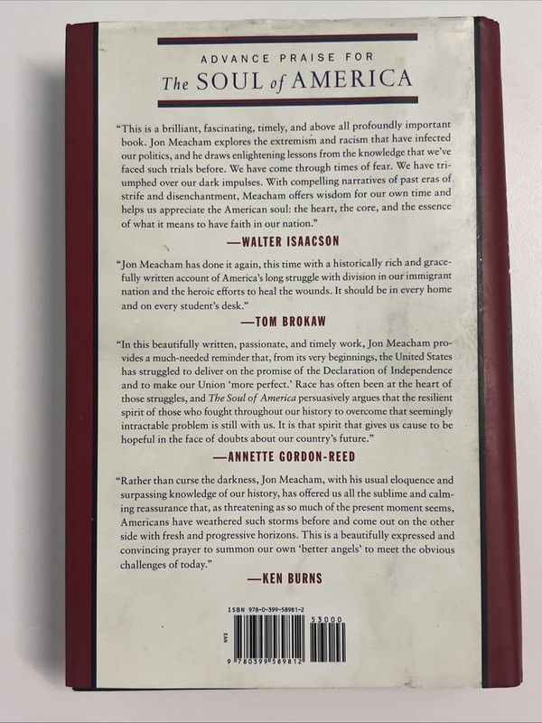 Soul of America : The Battle for Our Better Angels by Jon Meacham (2018,... gallery