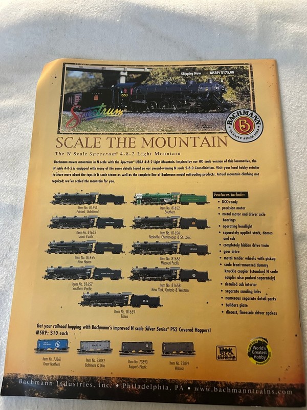 Model Railroading Magazine July 2004 Atlanta Interlocking Bachmann gallery
