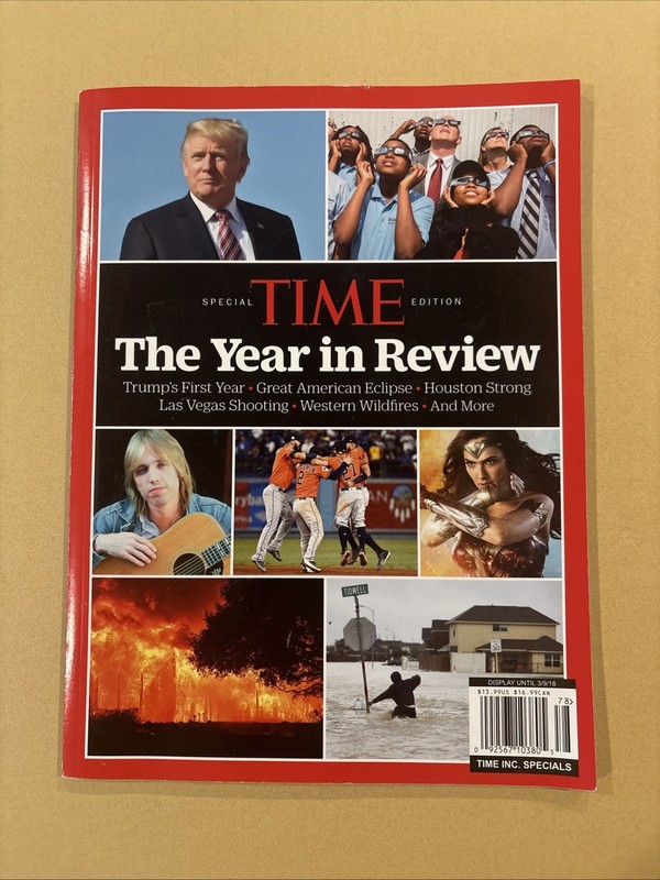 Time MAGAZINE Trump The Year in Review 3/9/2018