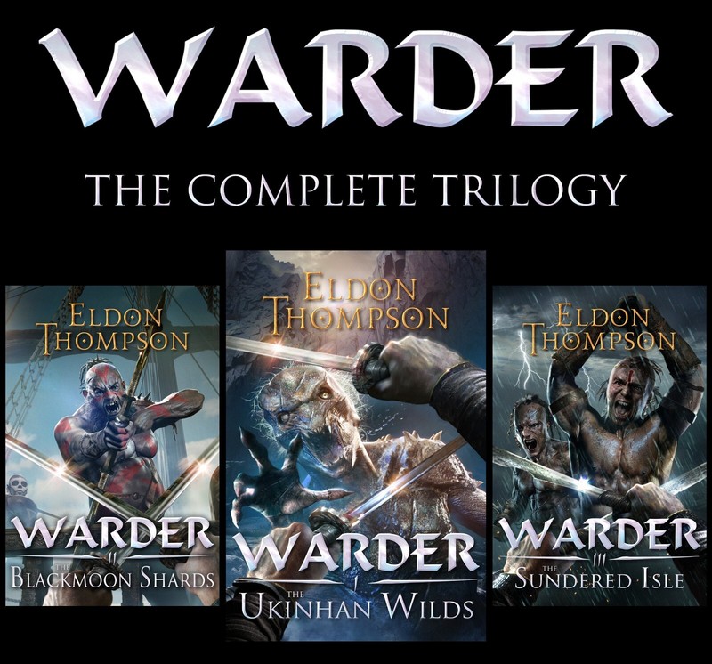 WARDER Fantasy Adventure Trilogy by Eldon Thompson – Signed Hardcovers – NEW