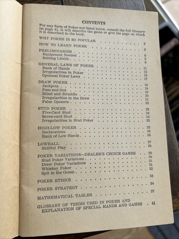 Vintage 1950 Poker The Nations Most Fascinating Card Game Book Booklet gallery