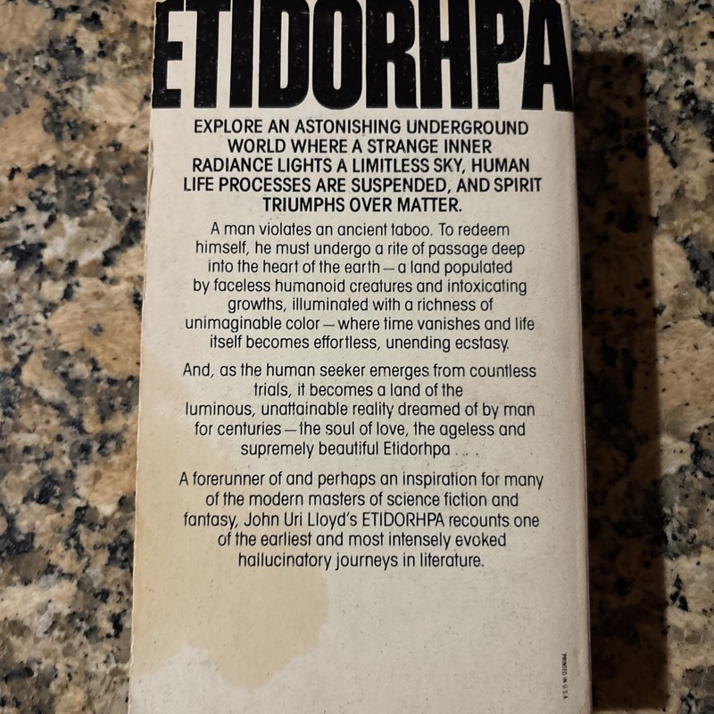 Etidorhpa, or the End of Earth John Uri Lloyd VTG 1978 1st Pocket Print PB OOP gallery