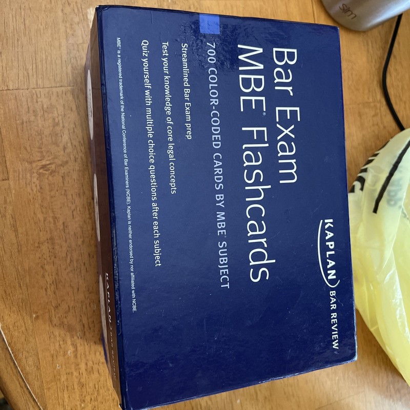 Kaplan Bar Review Bar Exam MBE Flashcards Color-Coded 700 Cards 2018