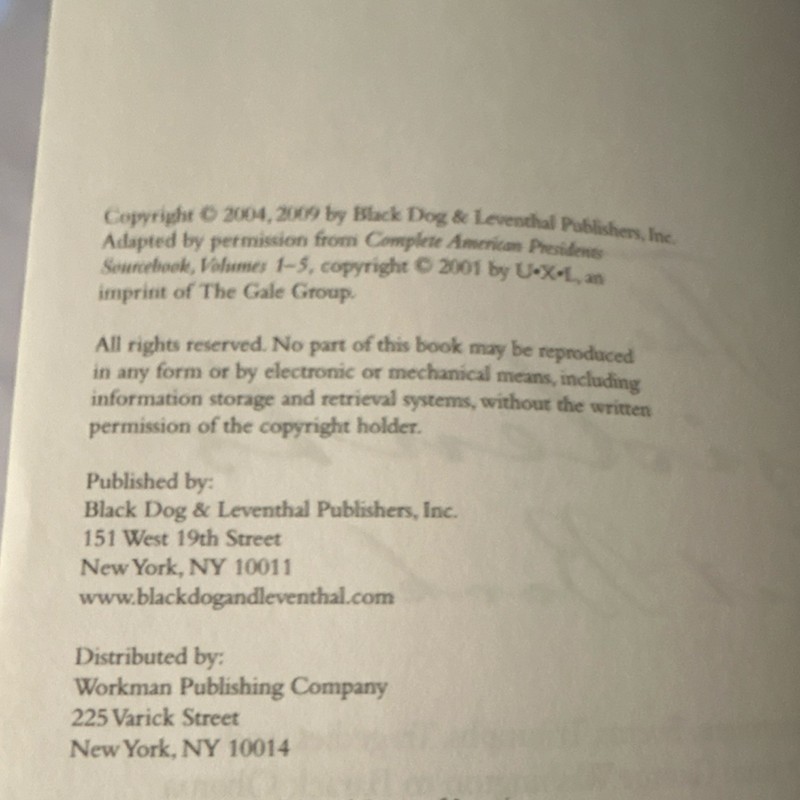 The Presidents Fact Book Roger Matuz PB Black Dog & Leventhal Revised US Presid… gallery