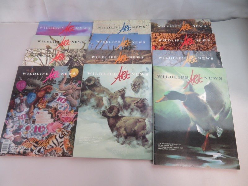 Wildlife Art News Magazine Art Mixed Lot Of 12 EEE