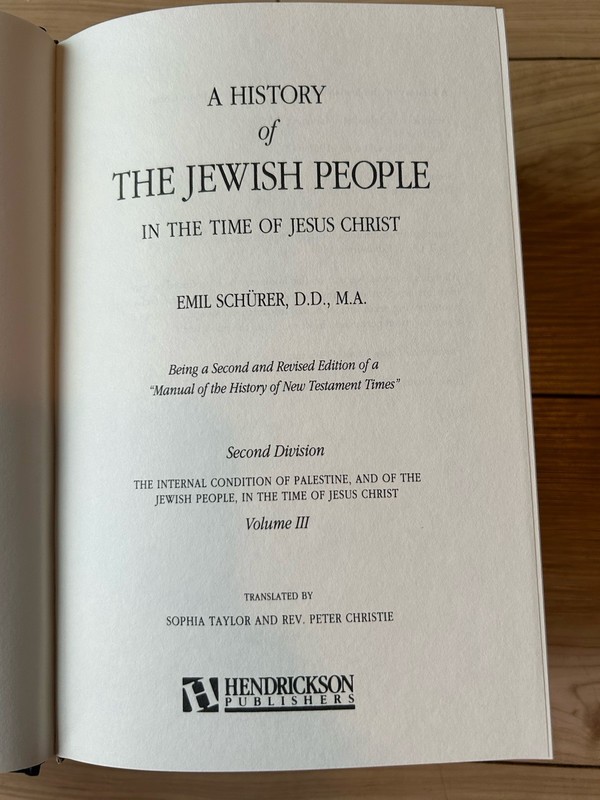 History of the Jewish People in the Time of Jesus Christ Book Vol 1, 2 And 3 gallery