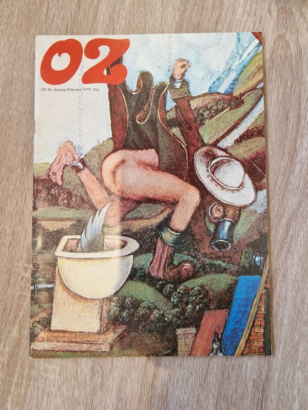 Oz Magazine No 46 January 1973 Cover art by Ken Perenyi Counter-culture