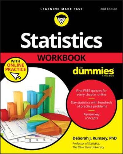 Statistics Workbook for Dummies with Online Practice by Deborah J Rumsey: Used