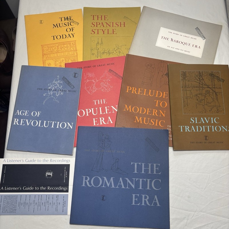 The Story of Great Music Paperback 8 Book Lot – Vintage – Time Life Books