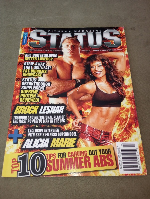 Status Fitness Magazine Summer 2008 Issue #6 – Brock Lesnar/Alicia Marie