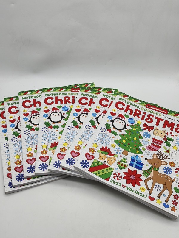 x8 Jess Volinksi Notebook Doodles Christmas Paperback Notebook Doodles Lot Of 8 gallery