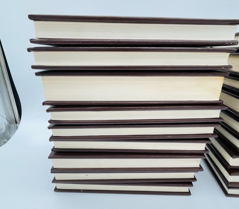 Louis L'Amour Collection Leatherette Hardcover Lot of 18 w/Louis Lamour Frontier gallery