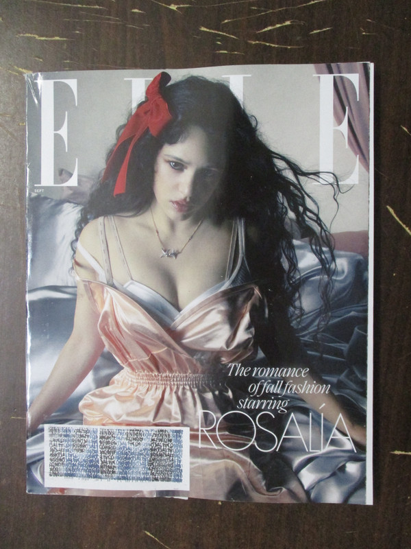 ELLE MAGAZINE SEPTEMBER 2025 ROSALIA THE ROMANCE OF FALL FASHION WOMENS INTEREST
