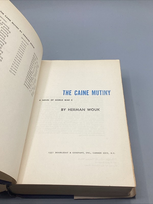 The Caine Mutiny Herman Wouk 1951 1stEd. Hardcover Dust Jacket gallery