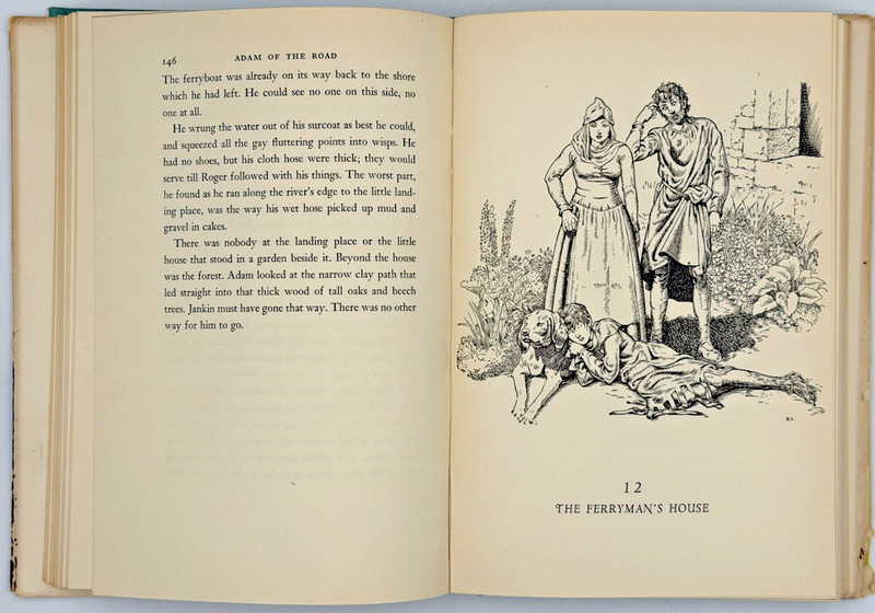 1942 Adam of the Road Elizabeth Janet Gray HC DJ Newbery Robert Lawson 1st Ed gallery