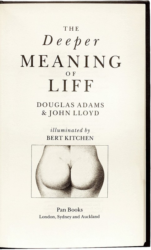Douglas ADAMS & John Lloyd. The Deeper Meaning Of Life. 1ST ED - SIGNED BY BOTH gallery