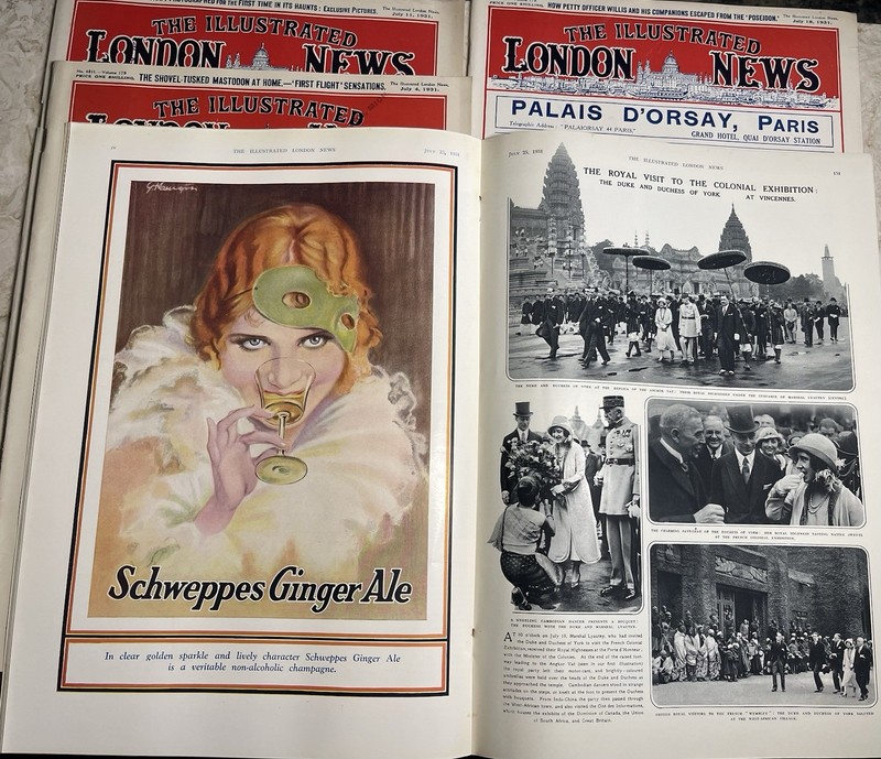 1931 July 4-25 Lot Of 4 THE ILLUSTRATED LONDON NEWS MAGAZINE Fashion Royals