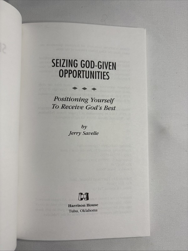 Seizing God-Given Opportunities: - Paperback, by Jerry Savelle - Good gallery